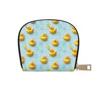TZTTZT Cute Duck Bubbles Print Credit Card Holder for Women Card Case Wallet Leather Credit Cards Holder Wallet