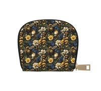 TZTTZT Daisy Flower Bee Print Kreditkartenetui für Frauen Kartenetui Brieftasche Leder Kreditkartenetui Brieftasche