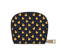 TZTTZT Duck Cute Cartoon Print Kreditkartenetui für Frauen Kartenetui Brieftasche Leder Kreditkarten Halter Brieftasche