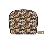 TZTTZT Elegante Gänseblümchen Drucken Kreditkartenetui für Frauen Kartenetui Brieftasche Leder Kreditkartenetui Brieftasche