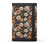 TZTTZT Elegante Geldbörse mit Gänseblümchen-Druck für Herren, kleine Herren-Geldbörse, 8 Kreditkartenhalter, schlanke, minimalistische Fronttasche