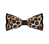 TZTTZT Fliege mit Leopardenmuster für Herren - verstellbare Herren-Fliege, vorgebundene Fliege für Herren, Hochzeit, Party