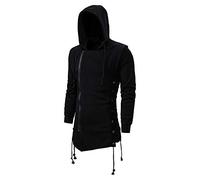 U/A Herren Assassin's Creed Sweatshirt Dark Hooded Loose Jacket, Schwarz , M