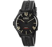 U-Boat darkmoon 8464/a Herren Uhr analog Quarzwerk mit Kautschuk Armband 8464/A