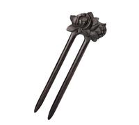 U-förmige Haarstäbe, Gabeln, handgefertigte geschnitzte Blumen-Haarnadeln aus Holz, seitliche Clips, Retro-Kopfbedeckungen for Frauen, Dutt-Maker(Color-01)