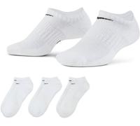 Nike Unisex Sportsocken Everyday Cushion No-Show 3PR SX7673-100 38-42 White/Black