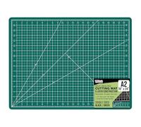 U.S. Art Supply 18 Zoll x 24 Zoll Selbstheilende Schneidematte 5-lagig - Doppelseitig Grün/Schwarz Bastelmatte, rutschfeste Schneidematten für Basteln, Nähen, Quilten, Scrapbooking