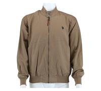 U.S. Polo Assn. Blouson-Übergangsjacke US16835 (Baumwolle) braun Herren, Größe 52