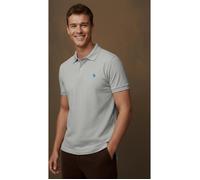 U.S. Polo Assn. Poloshirt in Grau - 48% | Größe S | Herren Plussize