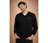 U.S. Polo Assn. Classic Fit Pullover schwarz, Einfarbig