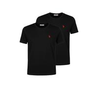 U.S. Polo Assn. 2er-Set: Shirts in Schwarz - 39% | Größe M | Herren Plussize