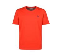 U.S. POLO ASSN. Herren T-Shirt - Rundhals, Logo-Stickerei, Baumwolle Rot 3XL