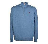 U.S. Polo Assn. Classic Fit Troyer blau, Einfarbig