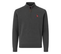 U.S. Polo Assn. Classic Fit Troyer grau, Einfarbig
