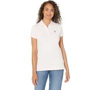 U.S. Polo ASSN. Damen-Poloshirt, kurzärmelig, Pony, einfarbig, Piqué, Klassisches Pink, X-Klein