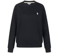 U.S. POLO ASSN. Damen Pullover (S-XXL) Langarm Sweatshirt mit Rundhalsausschnitt warm P016 - Schwarz-Beige Größe L - Gr.L