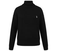 U.S. POLO ASSN. Damen Rollkragenpullover 100% Baumwolle P081 | Normale Passform, reguläre Oberteillänge, lange schmal geschnittene Ärmel, dezente Stickereidetails, weiches Material