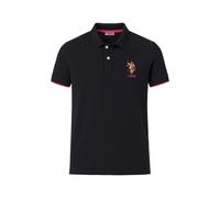 U.S. Polo Assn. Freizeit-Polo US16736 (100% Baumwolle) schwarz Herren, Größe XXL