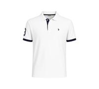 U.S. Polo Assn. Freizeit-Polo US16927 (100% Baumwolle) weiss Herren, Größe XL