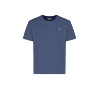U.S. Polo Assn. Regular Fit T-Shirt Rundhals blau, Einfarbig