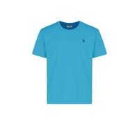 U.S. Polo Assn. Regular Fit T-Shirt Rundhals blau, Einfarbig