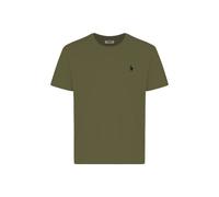 U.S. POLO ASSN. Herren T-Shirt - Rundhals, Logo-Stickerei, Baumwolle Grün L