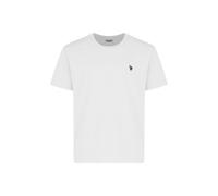 U.S. Polo Assn. Regular Fit T-Shirt Rundhals weiss, Einfarbig