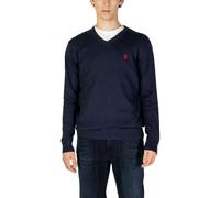 U.s. Polo Assn. Herbst/Winter V-Pullover Blau Baumwolle Kasc - Größe: S