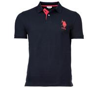 U.S. POLO ASSN. Herren Poloshirt - Kory, Basic, Piquet, Logo, Applikation, Cotton Marine M