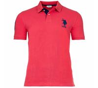 U.S. POLO ASSN. Herren Poloshirt - Kory, Basic, Piquet, Logo, Applikation, Cotton Rot / S S Rot