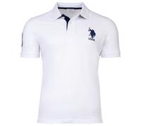 U.S. POLO ASSN. Herren Poloshirt - Kory, Basic, Piquet, Logo, Applikation, Cotton XXXL Weiß