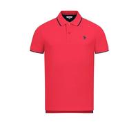 U.S. Polo Assn. Herren Poloshirt (S-3XL) Classic Fit Kurzarm Pique Polohemd P002 - Coral-Navy Größe XXL - Gr. 2XL