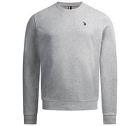 U.S. Polo Assn. Herren Pullover (S-XXL) mit Rundhalsauschnitt Crewneck Sweatshirt P022 - Grau-Mel-Navy Größe L - Gr.L