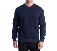 U.S. Polo Assn. Herren-Sweatshirt aus Fleece, Rundhalsausschnitt, US42187035, marineblau, XL