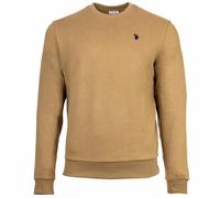 U.S. Polo Assn. Regular Fit Sweatshirt Rundhalsbeige, Einfarbig