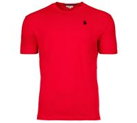 U.S. POLO ASSN. Herren T-Shirt - Rundhals, Logo-Stickerei, Baumwolle Rot / 3XL 3XL Rot