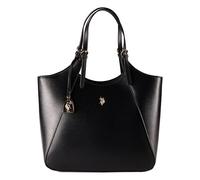 Tragetasche U.S. POLO ASSN. "JONES LARGE SHOPPING BAG SHOPPER Damen", Damen, Gr. B/H/T: 15cm onesize, schwarz, Polyurethan, Taschen, Tragetasche Damen, Shopper, Einkaufstasche, Fashion, Lifestyle, Sal