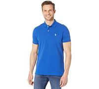 U.S. Polo Assn. Solid Cotton Pique Polo with Small Pony Blue Raft LG