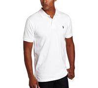 U.S. Polo Assn. Klassisches Poloshirt für Herren, Weiss/opulenter Garten, Klein