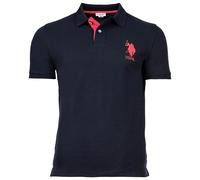 U.S. POLO ASSN. Herren Poloshirt - Kory, Basic, Piquet, Logo, Applikation, Cotton Marine XL