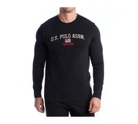 U.S. Polo Assn. - Langärmeliges Baumwoll-T-Shirt - - Tops - Herren - Schwarzk - M
