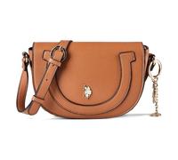 Schultertasche U.S. POLO ASSN. "LAWSON FLAP CROSSBODY BAG Damen", Damen, Gr. B/H/T: 6cm x 15cm onesize, tan, Polyurethan, Taschen Schultertasche, Schultertasche Damen, Abendtasche, Fashion, Lifestyle,
