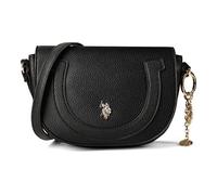 Schultertasche U.S. POLO ASSN. "LAWSON FLAP CROSSBODY BAG Damen", Damen, Gr. B/H/T: 6cm x 15cm onesize, schwarz, Polyurethan, Taschen Schultertasche, Schultertasche Damen, Abendtasche, Fashion, Lifest