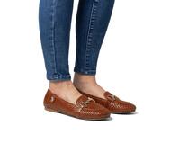 U.S. Polo Assn. Leder-Mokassins in Hellbraun - Größe 35 | Damen Schuhe Halbschuhe