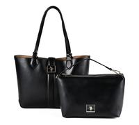 Tragetasche U.S. POLO ASSN. "MARGARET SHOPPING BAG SHOPPER Damen", Damen, Gr. B/H/T: 13cm x 25cm onesize, schwarz, Polyurethan, Taschen, Tragetasche Damen, Shopper, Einkaufstasche, Fashion, Lifestyle,