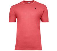 U.S. Polo Assn. Regular Fit T-Shirt Rundhals rot, Einfarbig