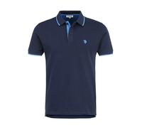 U.S. POLO ASSN. Herren Poloshirt mit Kontrast-Details - Piquet, Logo, Cotton Stretch Marine S