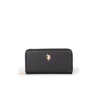 U.S. Polo Assn. Portafoglio Donna Jones Large Zip Around Rosso Biscotto beige Nero Bianco Blu Skyway Cielo Blu Navy (Nero)