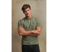 U.S. POLO ASSN. Herren Poloshirt - Carded Piquet, Logo-Stickerei, Baumwolle Dunkelgrün XL