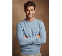 U.S. Polo Assn. Regular Fit Pullover blau, Einfarbig